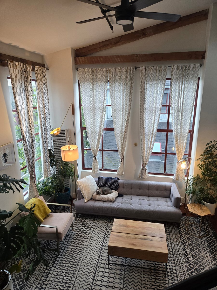 2nd Floor - 8' tall corner windows - two are operable for an airy breeze