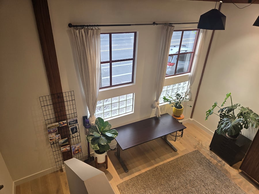 1st Floor - Adjustable standing desk - Lots of Natural light