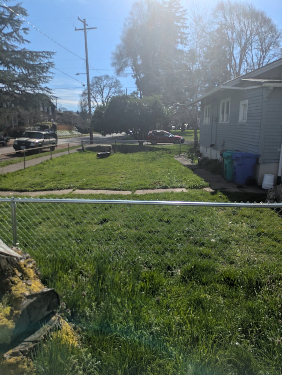 View from inside the trailer.