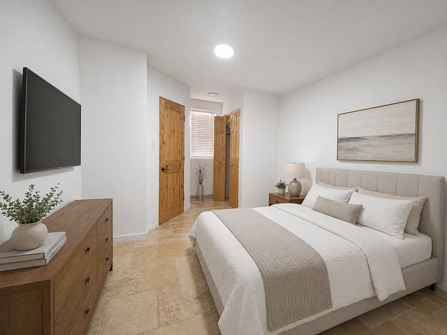 Bedroom 2 with closet and window