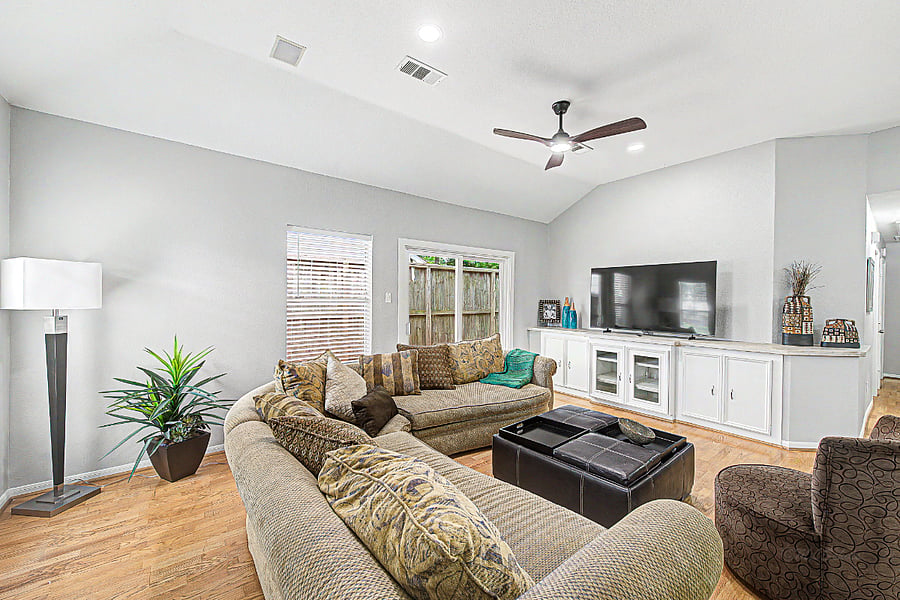 Family room with big sofa