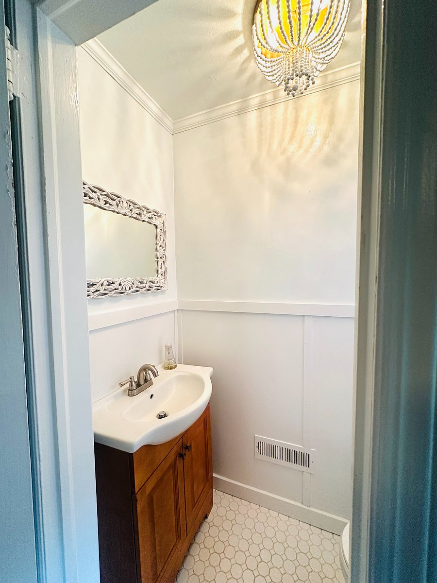 Downstairs half bath.