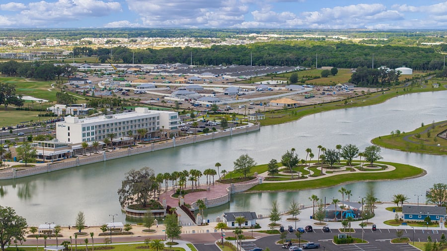 Eastport Town center and Sunset Island