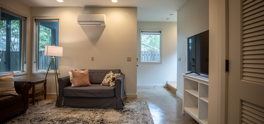 Living room (showing mini split)