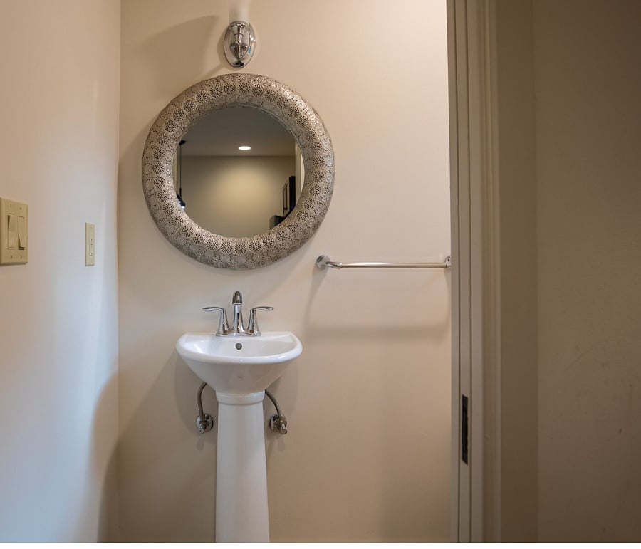 half bath on first floor