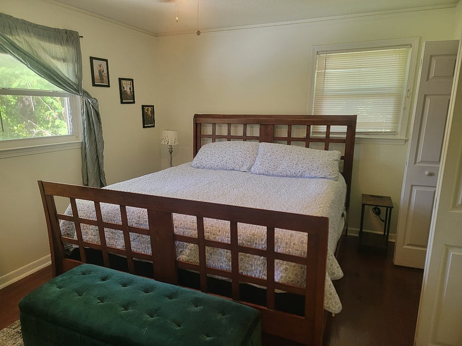 Primary Bedroom - King Bed and nightstands with charging ports