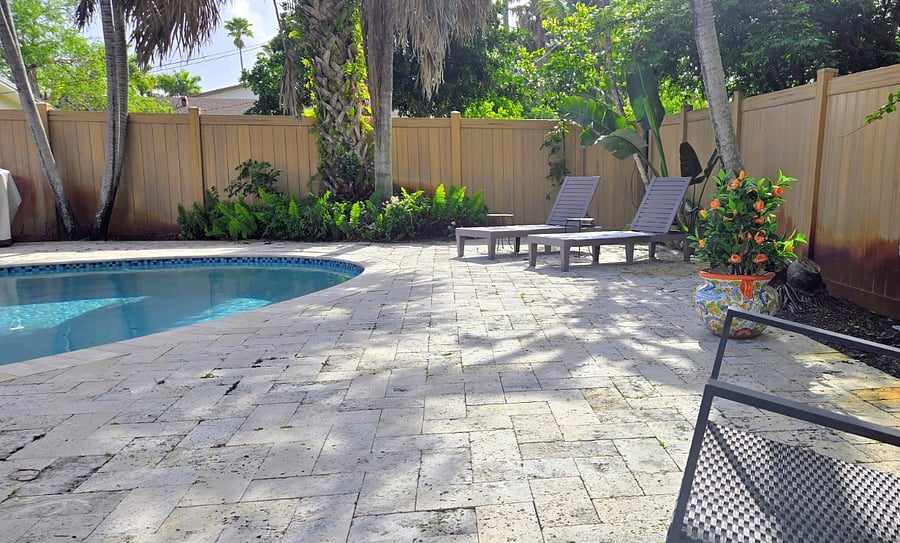 Pool with Loungers and Rockers
