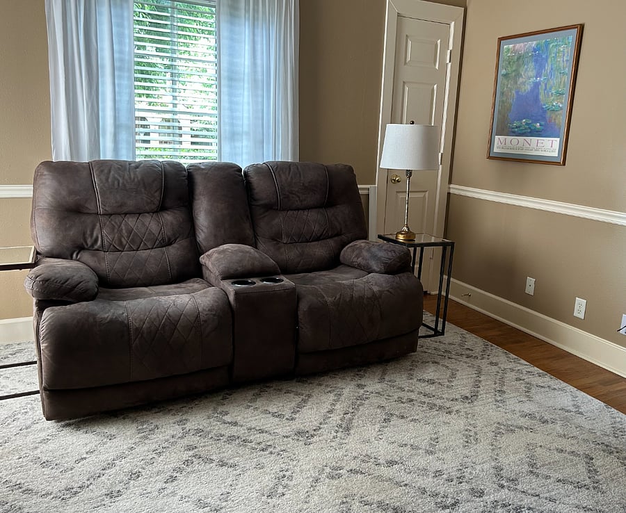 TV Room with Dual Power Reclining Loveseats and TV
