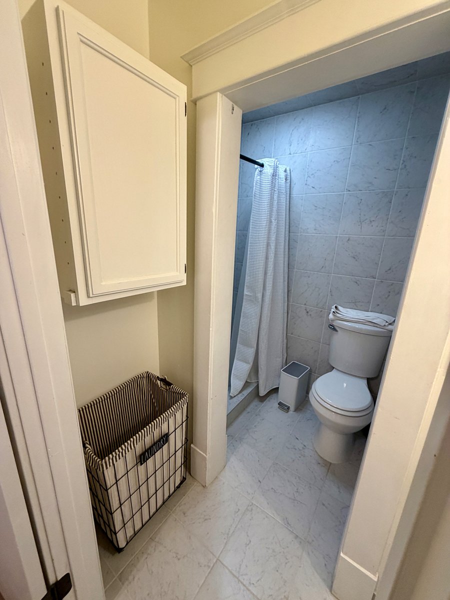 1st Bathroom - Walk-in tile shower