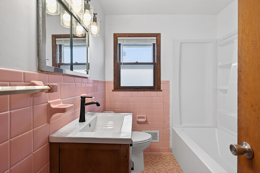 Updated bathroom with vintage character!