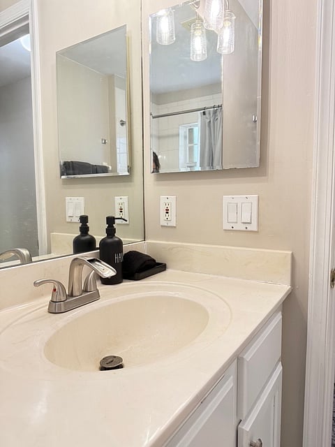 Second bathroom single sink