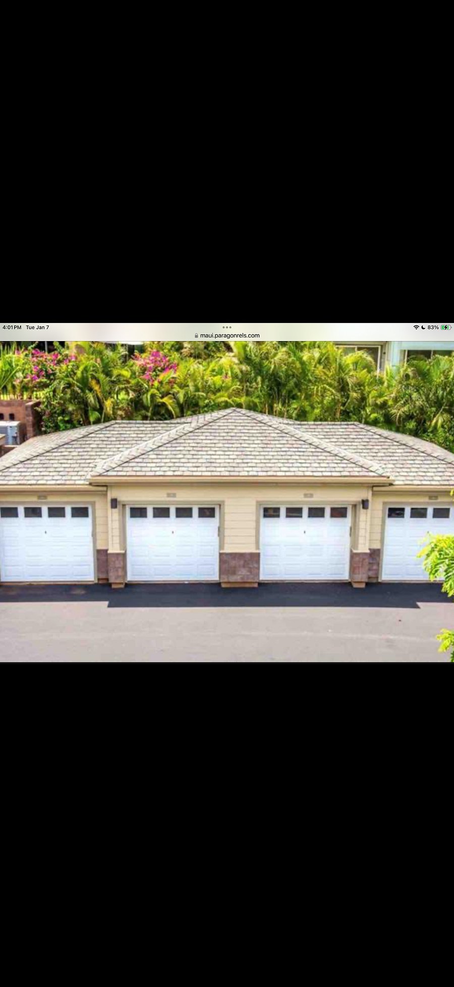garage plus dedicated reserved up front parking space.  Car wash station available for use.