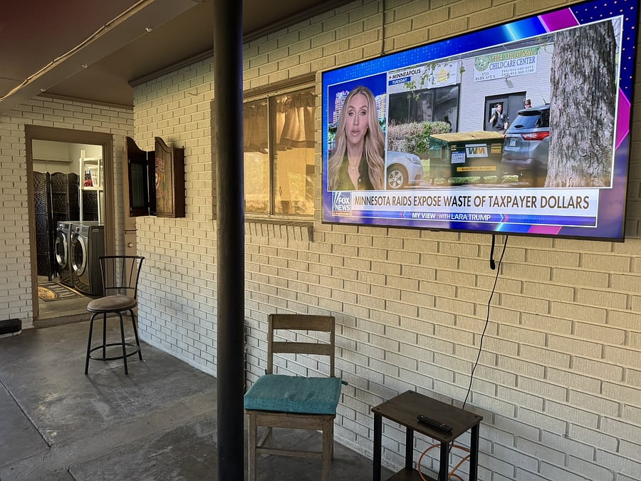 Mounted 55" Smart TV