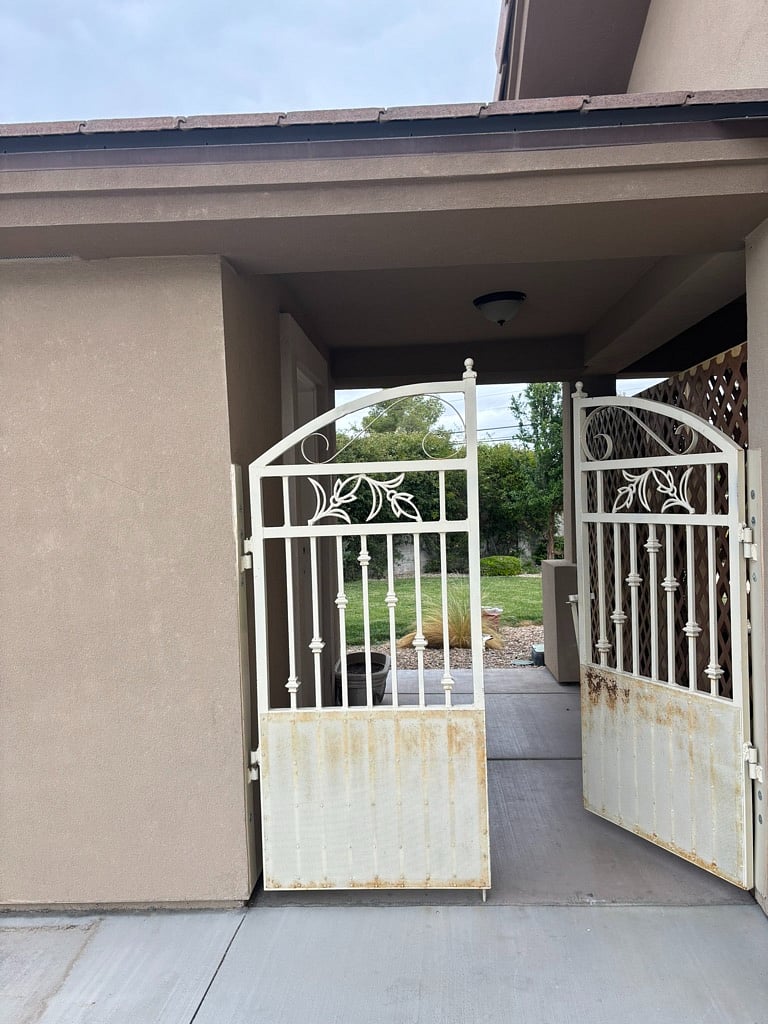 Private Entry (casita main entry door on left just behind gate)
