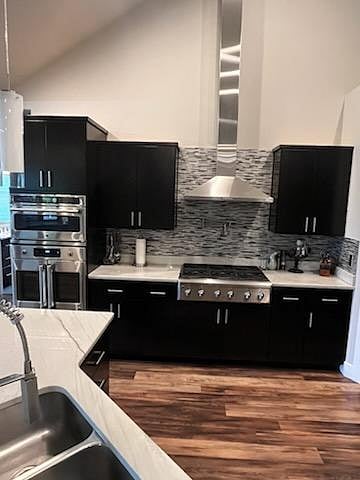 Gas stove, convection oven and microwave 
