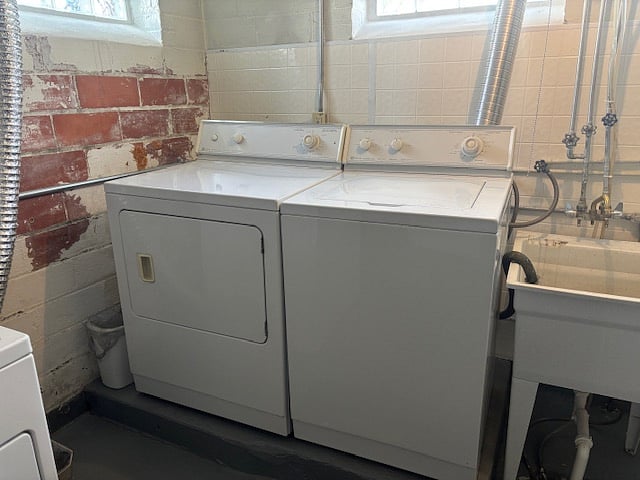 Washer and Dryer in basement