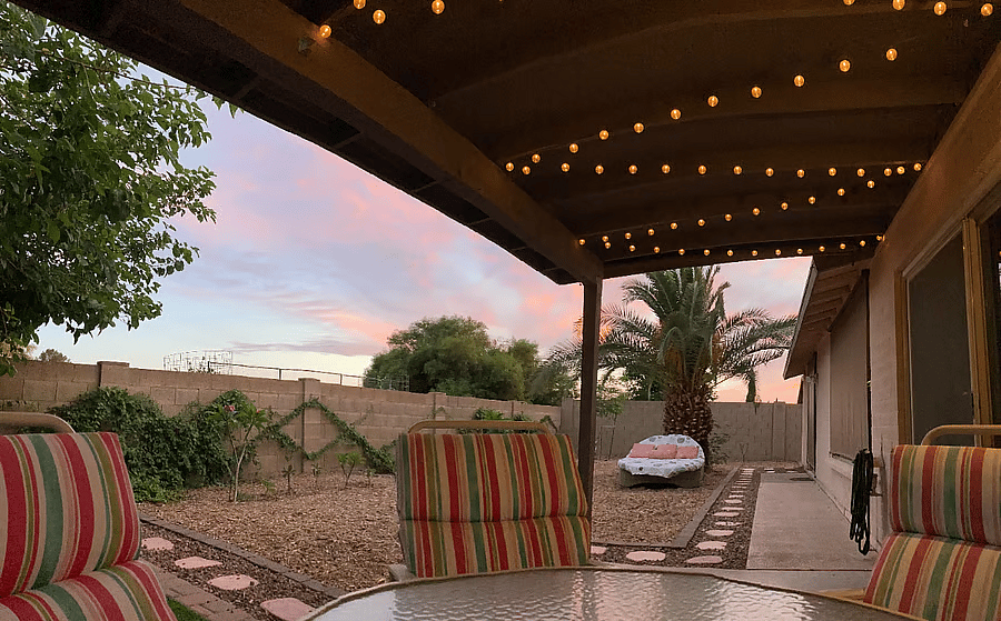 At the end of the day, kick back, relax, and enjoy the scenic Arizona sunsets.