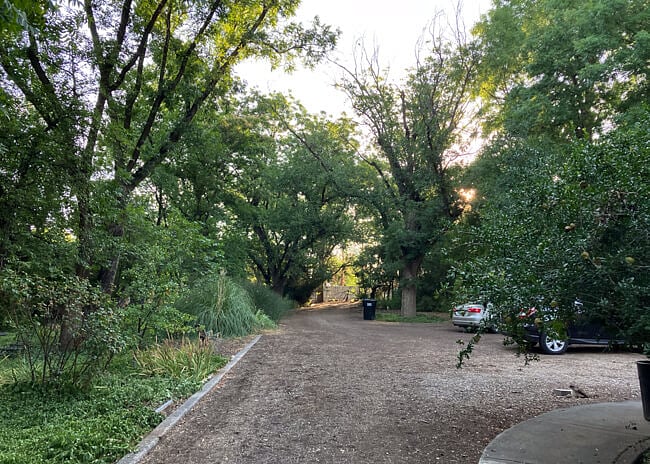 View from front door.