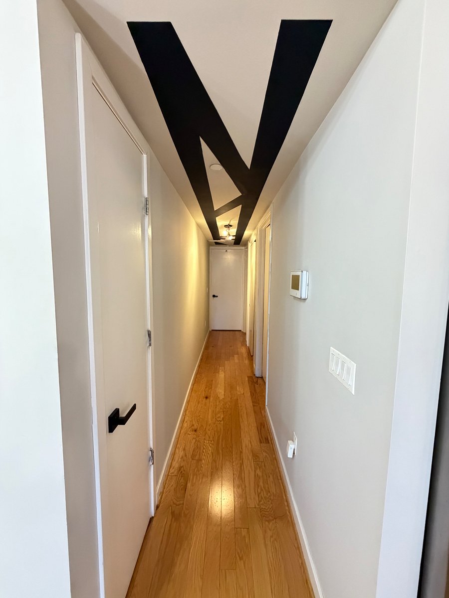 Hallway to bedroom and Laundry