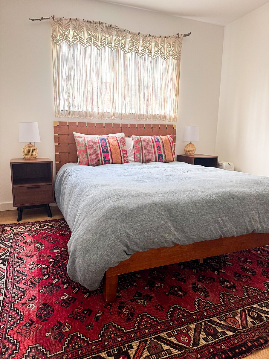 Second bedroom features queen bed 