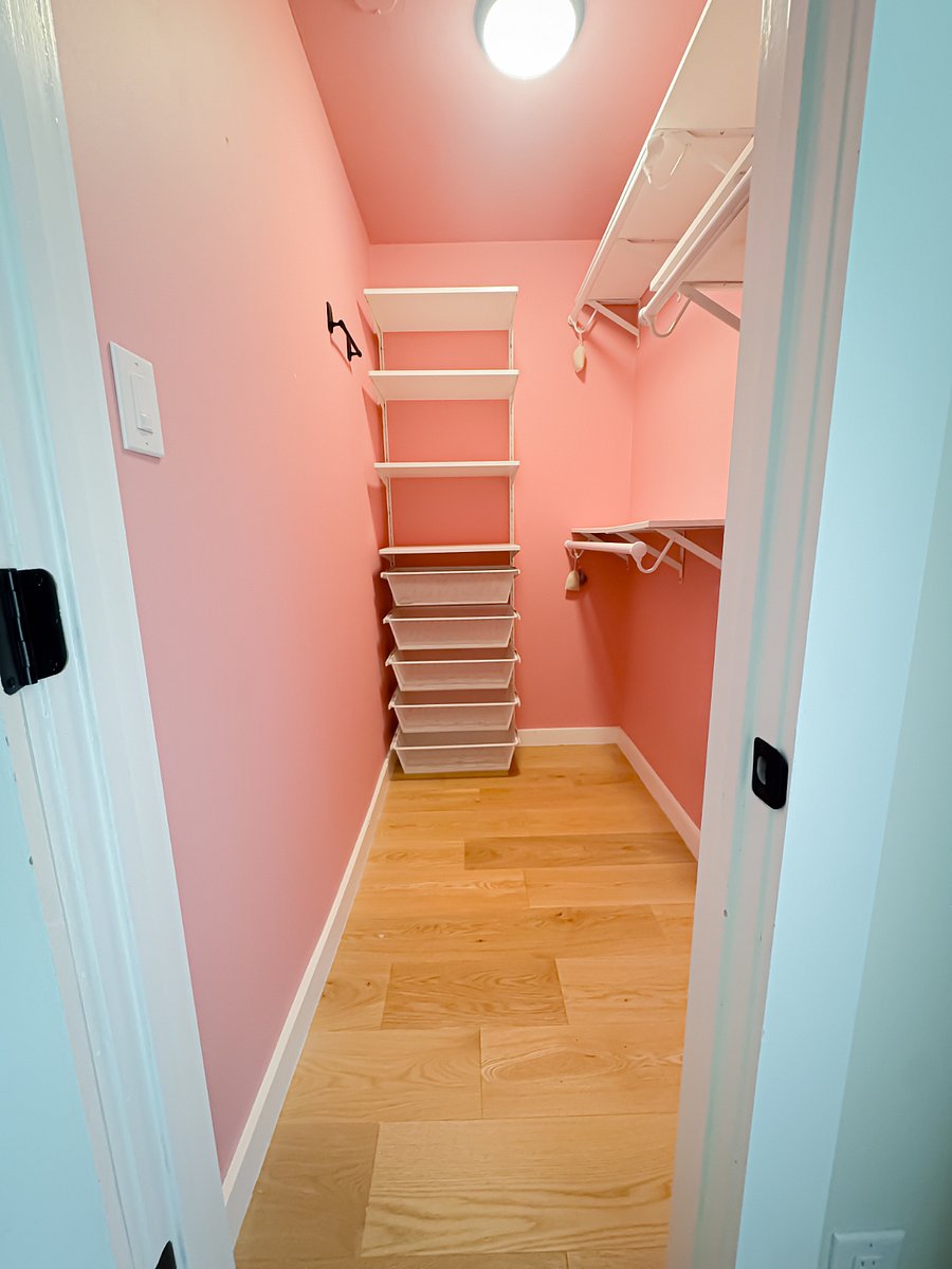 Two walk in closets