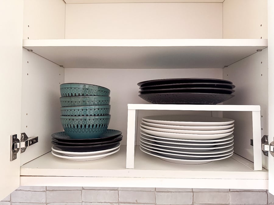 Dining set for four, plus extra plates