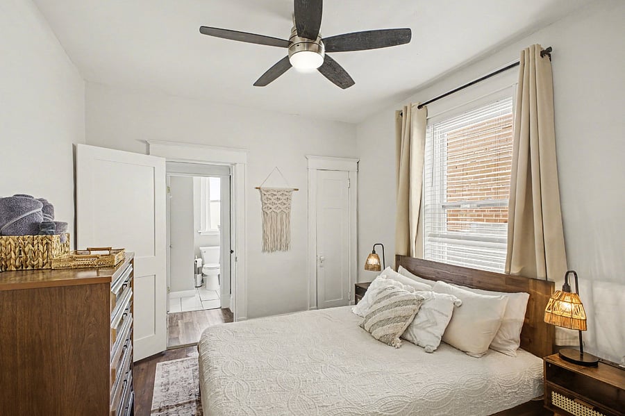 2nd floor BDRM with comfortable queen-sized bed