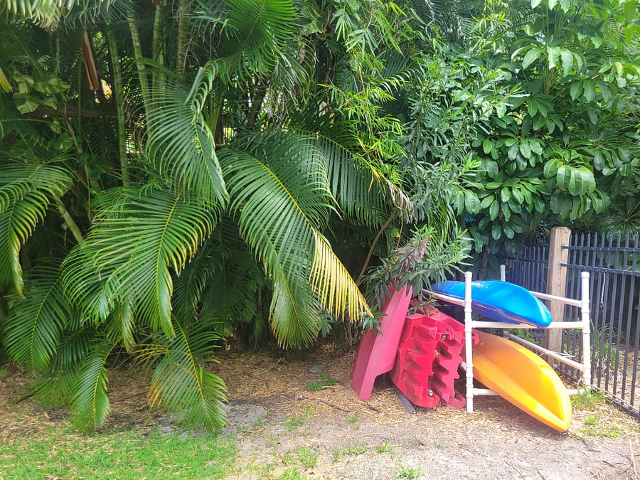 Kayak the Indian River Lagoon from your private backyard.