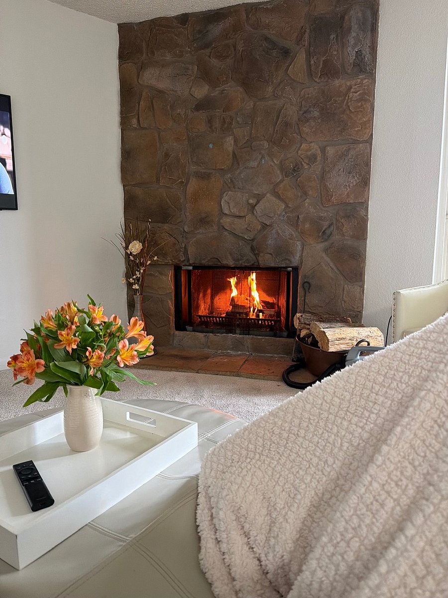 Fireplace - woodburning for cozy nights