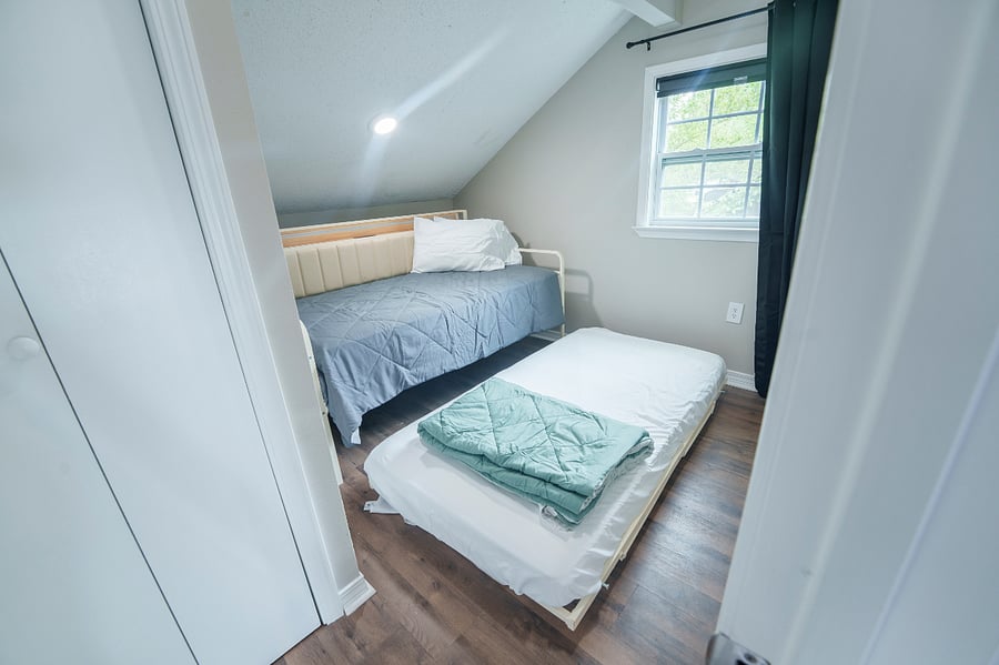 Trundle for additional sleeping space for kids