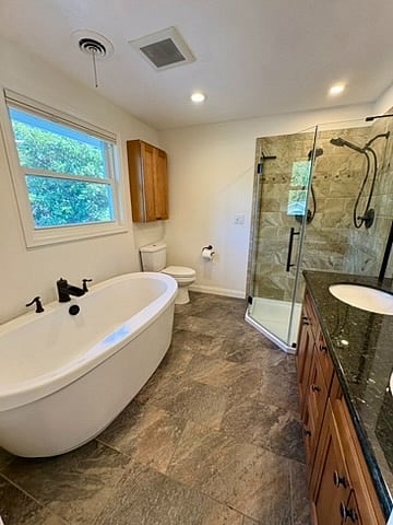 Primary En Suite Bathroom, Walk-In Shower and large tub, double vanity (1 of 3)