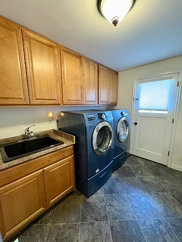 Laundry Room with Front Loading Washer & Dryer