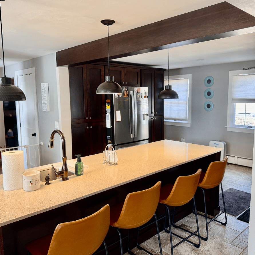 Shared 1st floor common space Kitchen with large fridge and plenty of pantry storage for food/snacks etc. Common items included (food wrap/foil/blender/convection stove/well stocked if you enjoy cooking)