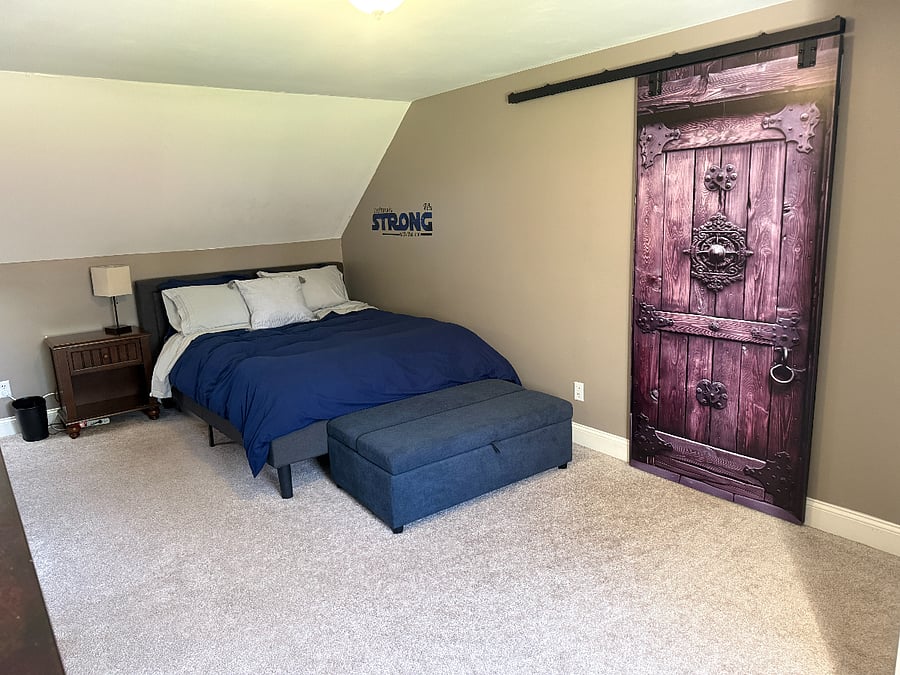Bedroom 3- 225 sq. ft. $1650 p/mo. Dedicated work space, large dresser & closet (available as soon as 11/1/26)