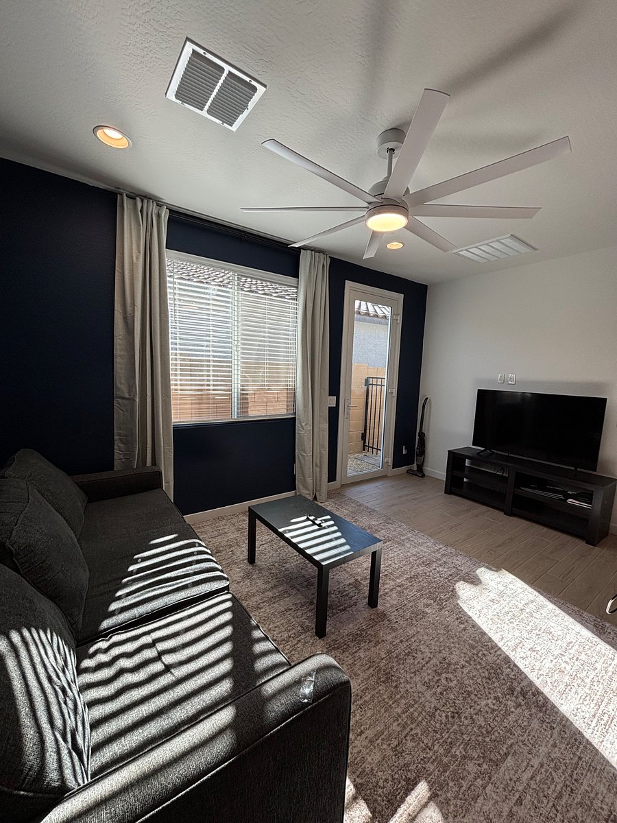 Living area TV setup