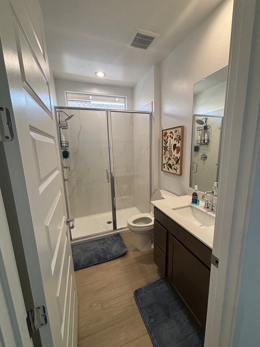 Full bathroom with walk in shower
