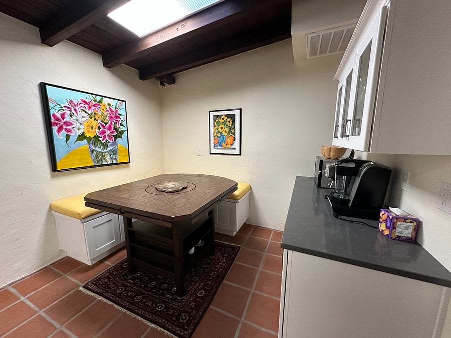 Breakfast Nook with coffee bar