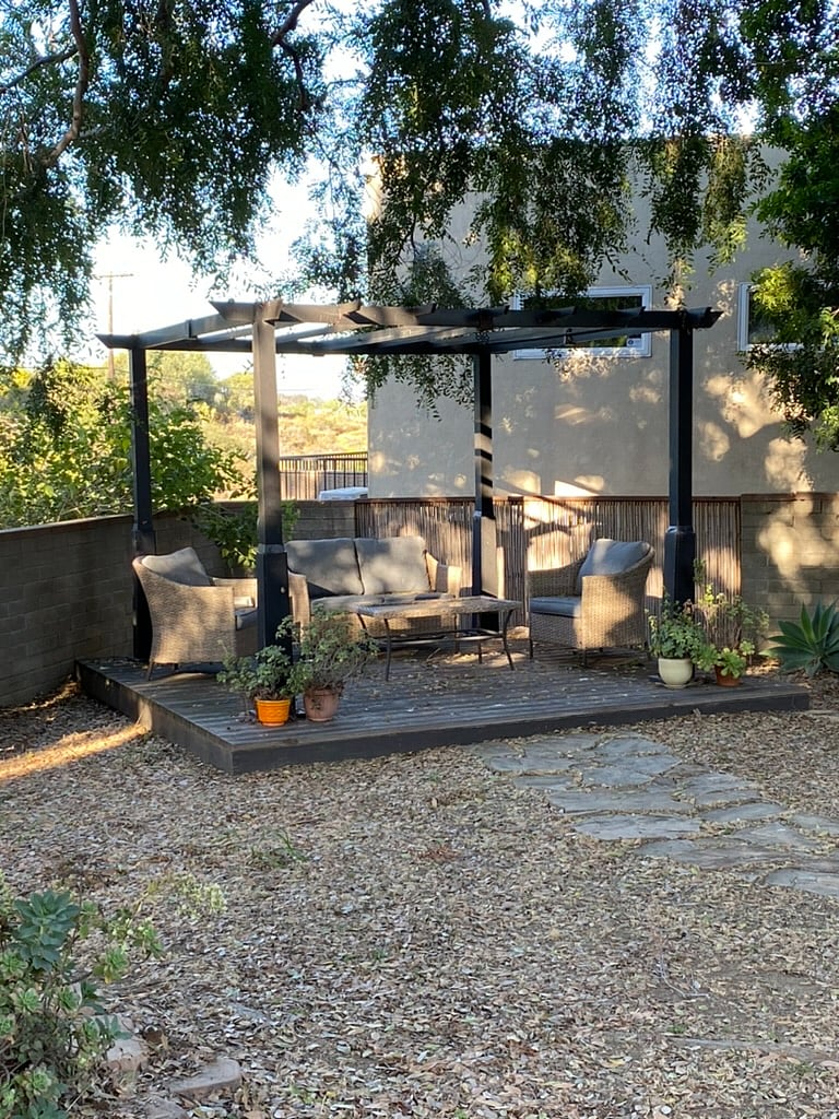 Open gazebo for morning coffee or quiet afternoons