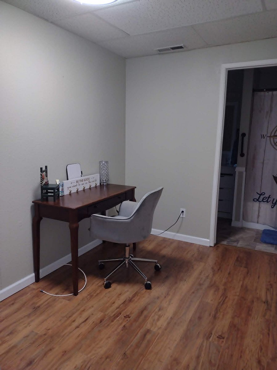 Separate office area with walk through to Kitchen, Bath and Living Room