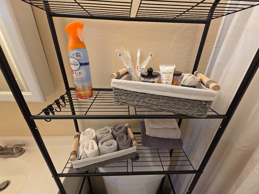 Toiletry basket.