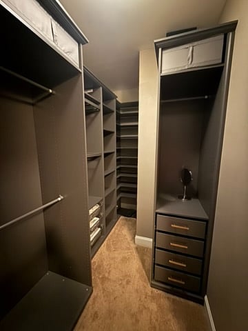 Master bdrm closet
