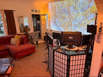 Movie nights are always possible here