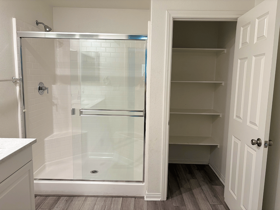 Primary Bedroom En Suite, Large Shower, Linen Closet