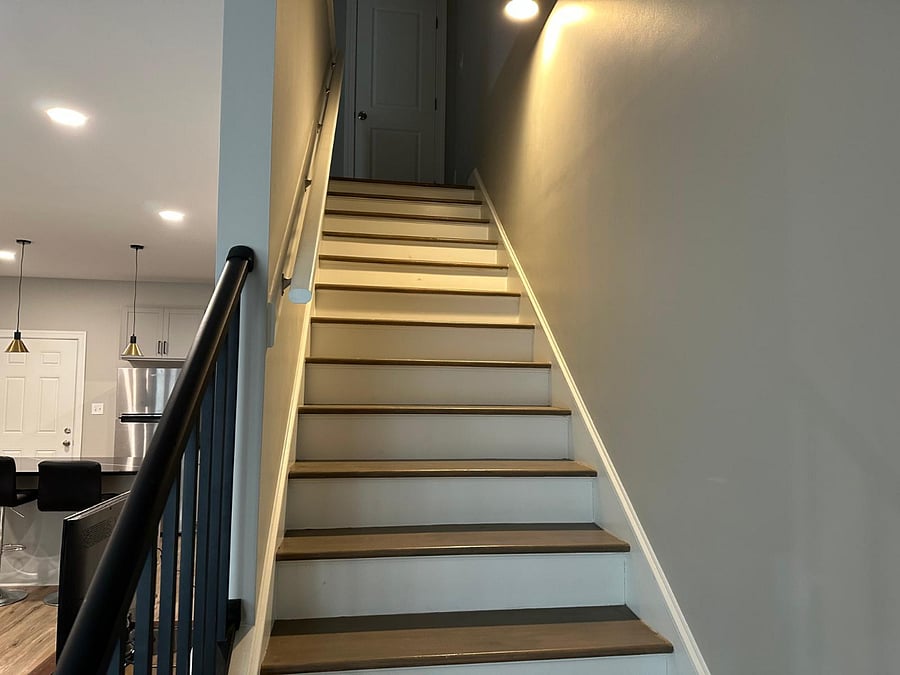 Open Floor Plan with Stairs to the bedrooms