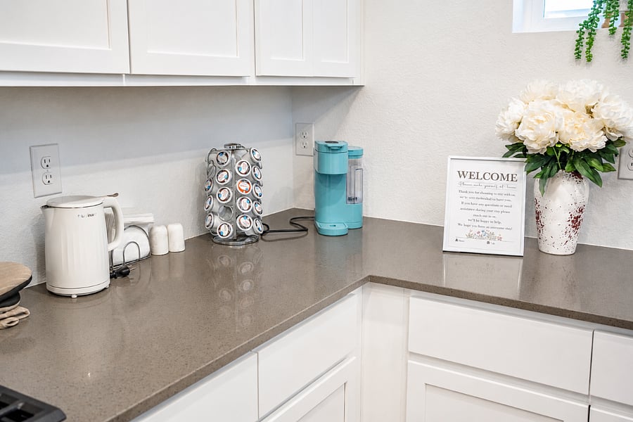 Coffe station in the kitchen