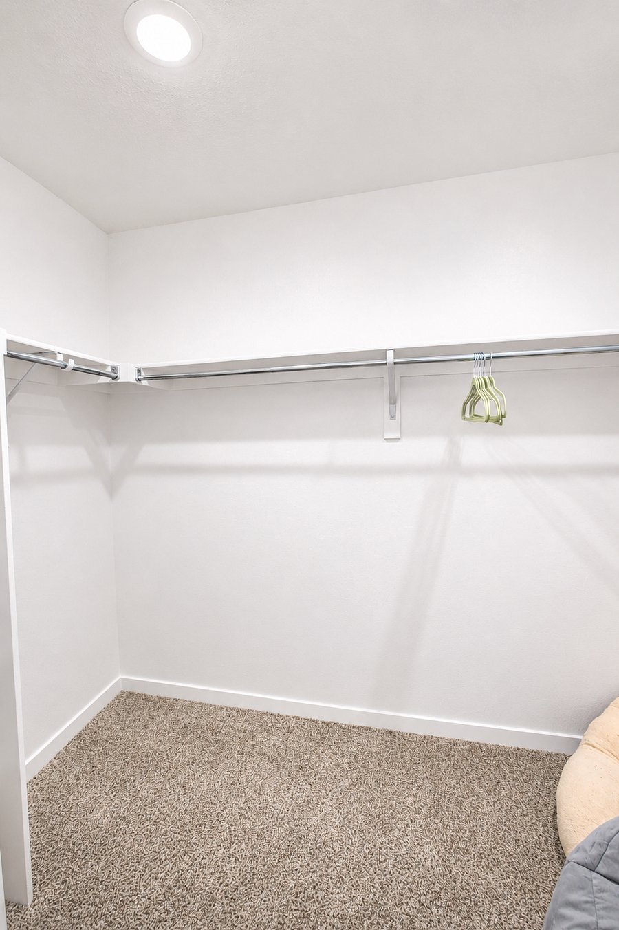 Master bedroom walk in closet