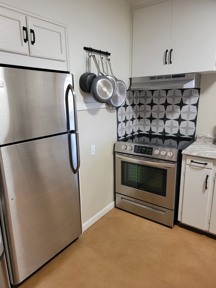 New stainless steel appliances