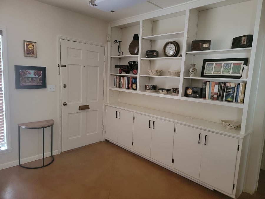 Mid-century built-in bookcases