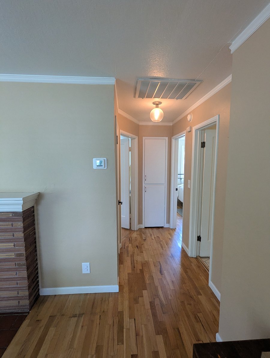 Hallway to bedrooms and closets