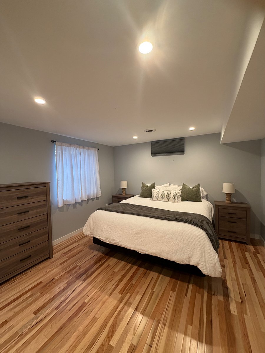 Basement level king bedroom
